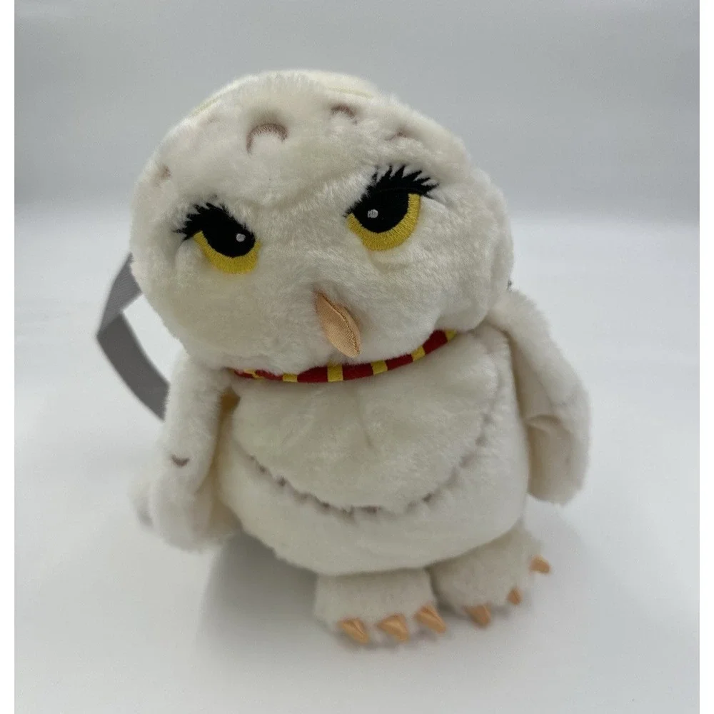 Harry Potter Hedwig White Owl Plush Backpack Gray Straps Zipper Pocket Charm